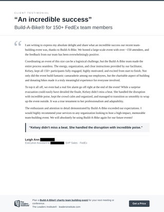 Team Building for Large Groups: 150-Person Charity Event "Exceeded Our Expectations"