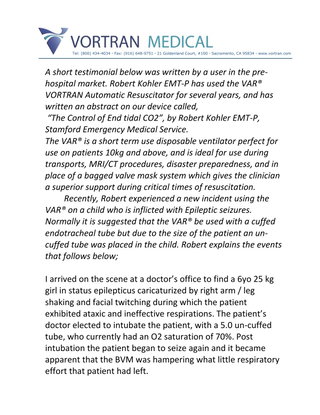 Using a Automatic Resuscitator on a Epileptic pediatric patient