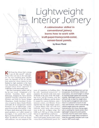Lightweight Interior Joinery