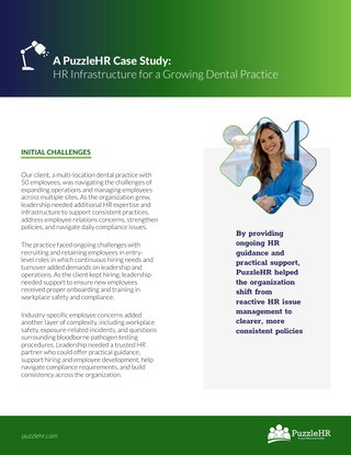HR Infrastructure for a Growing Dental Practice