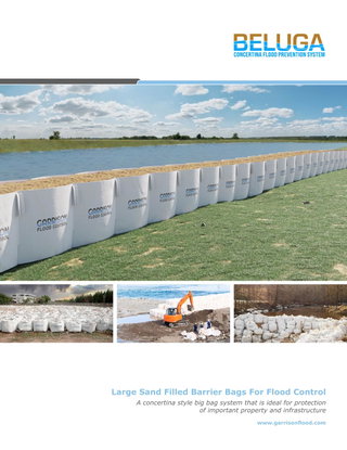 Beluga™ Large Sand Filled Flood Barrier Brochure | Garrison Flood Control