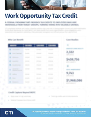Overview: Work Opportunity Tax Credit
