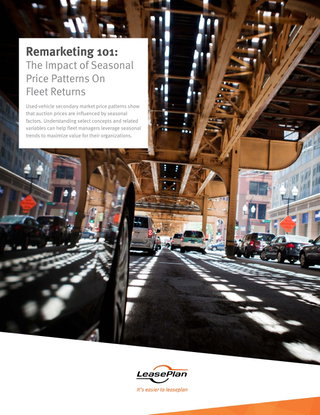 Remarketing 101: The Impact of Seasonal Price Patterns On Fleet Returns