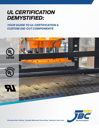 UL Certification and Custom Die Cut Components: What You Need to Know