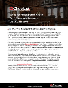 What Your Background Check Can't Show You Anymore: Clean Slate Laws