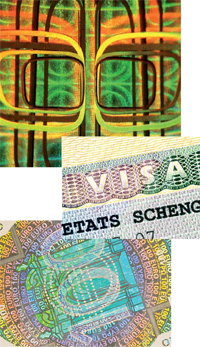 Optical Security Devices for Sensitive Documents