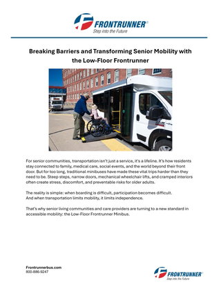 Breaking Barriers and Transforming Senior Accessibility