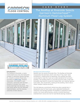 Case Study | Hammerhead™ Aluminum Flood Planks | Luxury Bar & Restaurant Complex