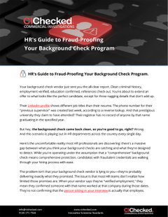 HR's Guide to Fraud-Proofing Your Background Check Program