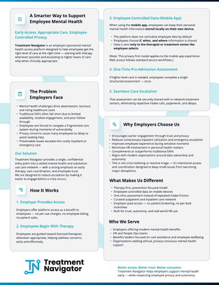 Treatment Navigator for Employers
