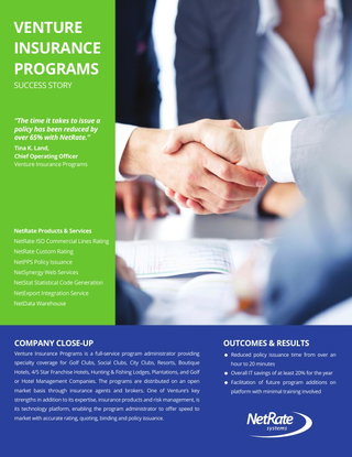 Venture Insurance Programs Success Story