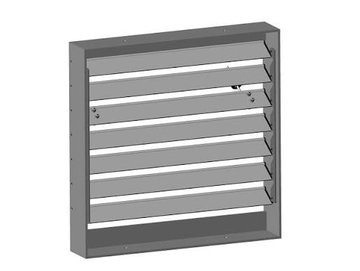 PVC Gravity Backdraft Shutter