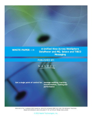 A Unified View Across Websphere DataPower and MQ, Solace and TIBCO Messaging