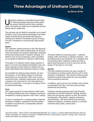 Three Advantages of Urethane Casting