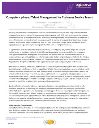 The Case for Competency-Based Talent Management