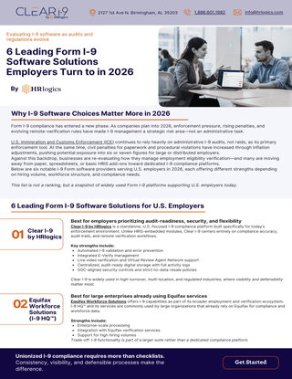 6 Leading Form I-9 Software Solutions Employers Turn to in 2026