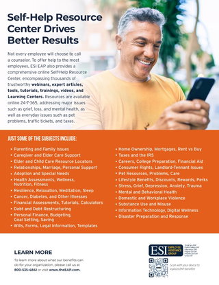 Self-Help Resource Center Drives Better Results