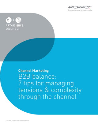 Channel Marketing: 7 tips for managing tensions & complexity through the channel
