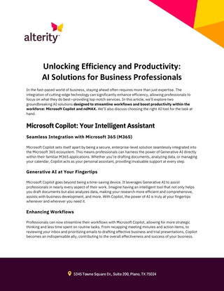 Unlocking Efficiency and Productivity: AI Solutions for Business Professionals