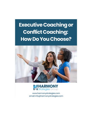 Executive Coaching or Conflict Coaching: How Do You Choose?
