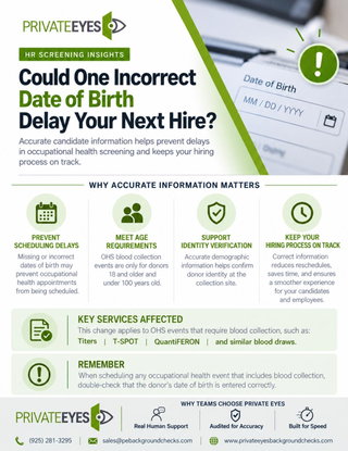 Could One Incorrect Date of Birth Delay Your Next Hire