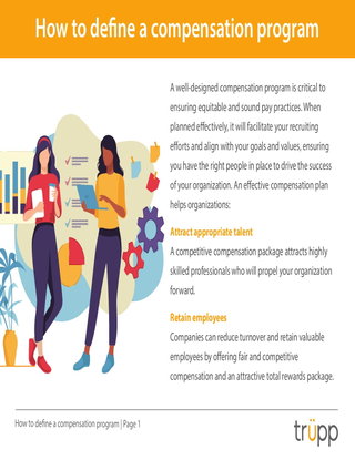 Free guide on how to define a compensation program