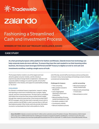 Fashioning a Streamlined Cash & Investment Process with Zalando