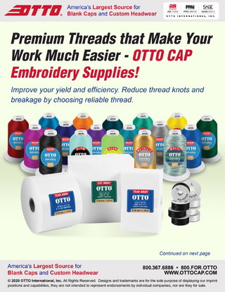 Premium Threads that Make Your Work Much Easier - OTTO CAP Embroidery Supplies!