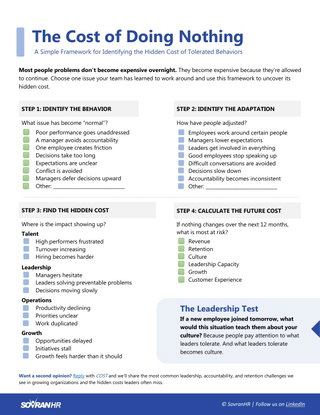 The Hidden Cost Framework