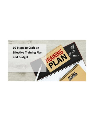 10 Steps to Craft a Realistic Training Budget and Actionable Training Plan