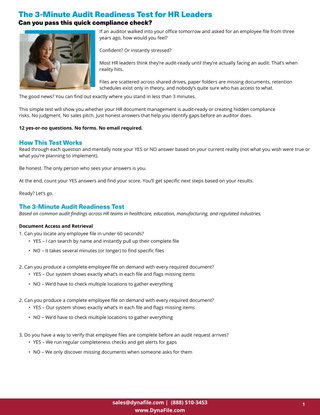 The 3-Minute Audit Readiness Test for HR Leaders