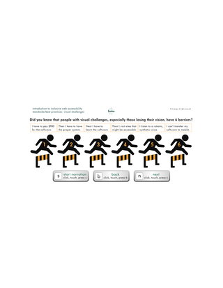 20th century web access standards for people with visual challenges