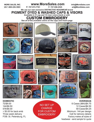More Sales Custom Caps