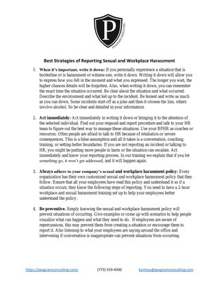 Best Strategies to Report Workplace and Sexual Harassment 
