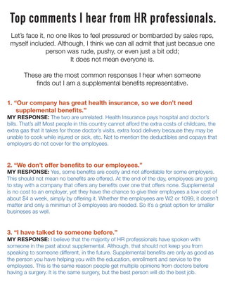Top Comments I Hear from HR Professionals