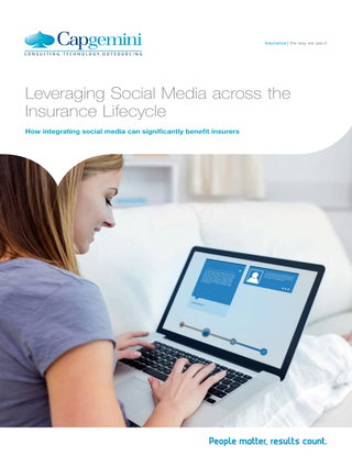 Leveraging Social Media across the Insurance Lifecycle