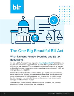 What the OBBB Act means for new overtime and tip tax deductions