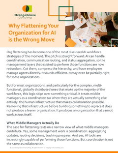 Why Flattening Your Organization for AI is the Wrong Move