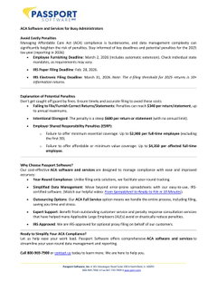 ACA Software and Services for Busy Administrators
