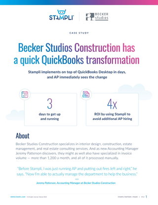 Becker Studios Construction Case Study