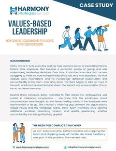 Case Study: Coaching for Values-Based Leadership