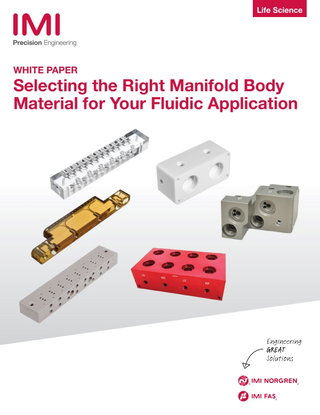 Selecting the Right Manifold Body Material for Your Fluidic Application