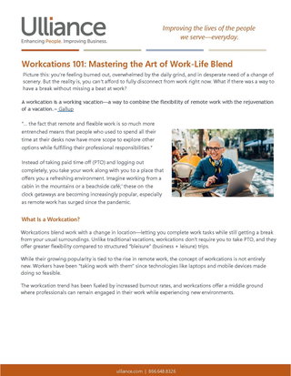 Workcations 101: Mastering the Art of Work-Life Blend