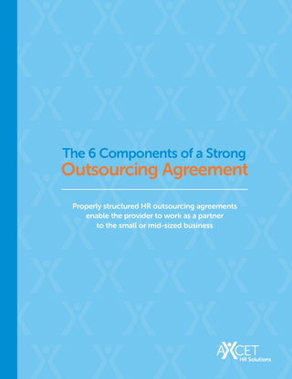 6 Components of a Strong HR Outsourcing Agreement