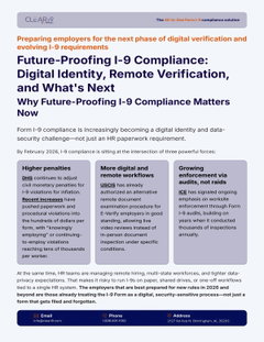 Future-Proofing I-9 Compliance Digital Identity, Remote Verification, and What’s Next