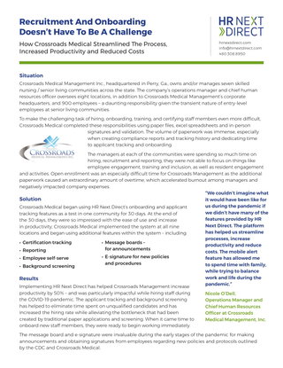 How Crossrroads Medical Increased Productivity by 50%