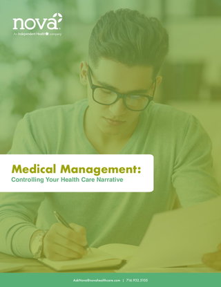 Medical Management: Controlling your Health Care Narrative