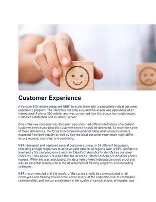 Customer Experience