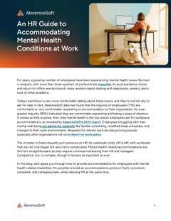 An HR Guide to Accommodating Mental Health Conditions at Work