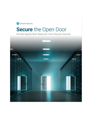 Smarter Security- Door Detective Product Brochure